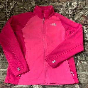 Womens The North Face Polar Fleece, large, Passion Pink